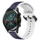 For Huawei Watch GT2 42mm / Midnight Blue+White