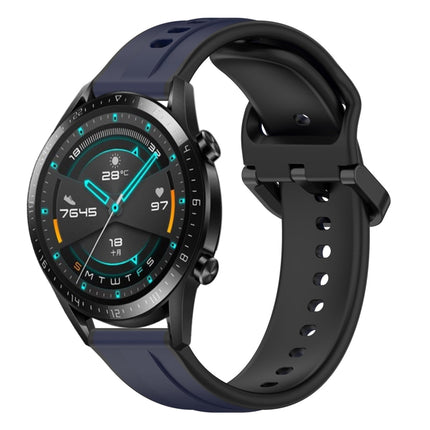 20mm Convex Loop Two-Color Silicone Watch Band, For Huawei Watch GT2 42mm, For Huawei Watch 2