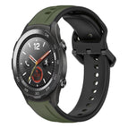 For Huawei Watch 2 / Dark Green+Black