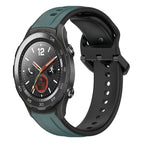 For Huawei Watch 2 / Olive Green + Black