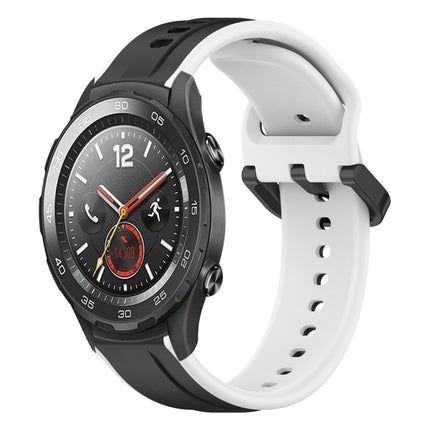 20mm Convex Loop Two-Color Silicone Watch Band, For Huawei Watch GT2 42mm, For Huawei Watch 2