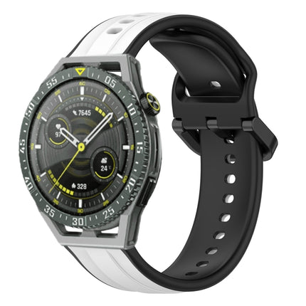 22mm Convex Loop Two-Color Silicone Watch Band, For Huawei Watch GT3 SE, For Huawei Watch GT3 Pro 46mm