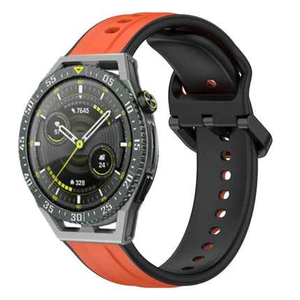 22mm Convex Loop Two-Color Silicone Watch Band, For Huawei Watch GT3 SE, For Huawei Watch GT3 Pro 46mm