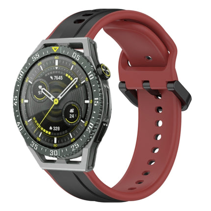 22mm Convex Loop Two-Color Silicone Watch Band, For Huawei Watch GT3 SE, For Huawei Watch GT3 Pro 46mm