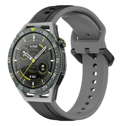 22mm Convex Loop Two-Color Silicone Watch Band, For Huawei Watch GT3 SE, For Huawei Watch GT3 Pro 46mm