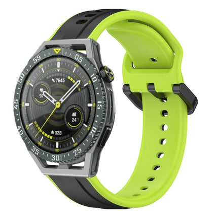 22mm Convex Loop Two-Color Silicone Watch Band, For Huawei Watch GT3 SE, For Huawei Watch GT3 Pro 46mm