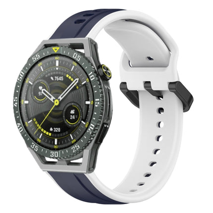 22mm Convex Loop Two-Color Silicone Watch Band, For Huawei Watch GT3 SE, For Huawei Watch GT3 Pro 46mm