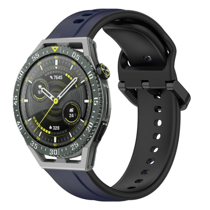 22mm Convex Loop Two-Color Silicone Watch Band, For Huawei Watch GT3 SE, For Huawei Watch GT3 Pro 46mm