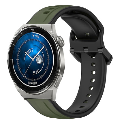 22mm Convex Loop Two-Color Silicone Watch Band, For Huawei Watch GT3 SE, For Huawei Watch GT3 Pro 46mm