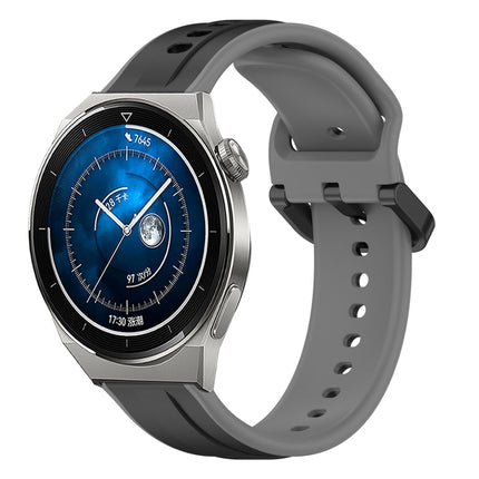 22mm Convex Loop Two-Color Silicone Watch Band, For Huawei Watch GT3 SE, For Huawei Watch GT3 Pro 46mm
