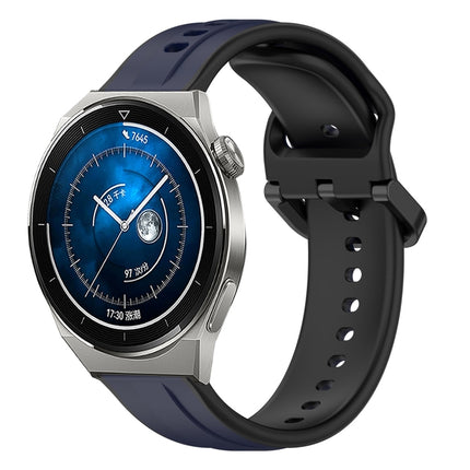 22mm Convex Loop Two-Color Silicone Watch Band, For Huawei Watch GT3 SE, For Huawei Watch GT3 Pro 46mm