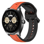 For Huawei Watch Buds / Orange+Black