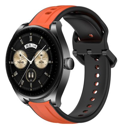 22mm Convex Loop Two-Color Silicone Watch Band, For Huawei Watch Buds, For Huawei Watch GT3 46mm