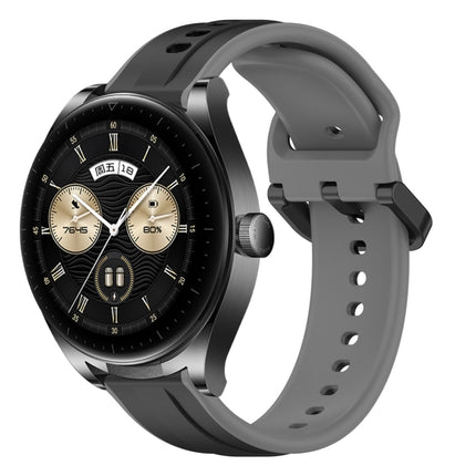 22mm Convex Loop Two-Color Silicone Watch Band, For Huawei Watch Buds, For Huawei Watch GT3 46mm