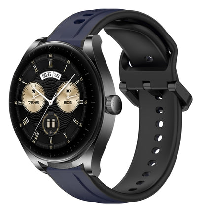 22mm Convex Loop Two-Color Silicone Watch Band, For Huawei Watch Buds, For Huawei Watch GT3 46mm