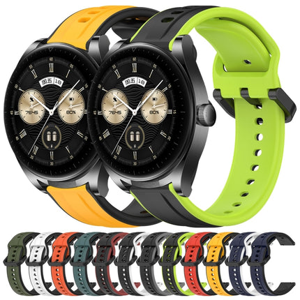 22mm Convex Loop Two-Color Silicone Watch Band, For Huawei Watch Buds, For Huawei Watch GT3 46mm