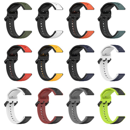 22mm Convex Loop Two-Color Silicone Watch Band, For Huawei Watch Buds, For Huawei Watch GT3 46mm