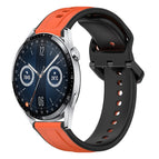 For Huawei Watch GT3 46mm / Orange+Black