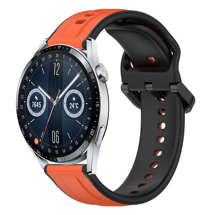 22mm Convex Loop Two-Color Silicone Watch Band, For Huawei Watch Buds, For Huawei Watch GT3 46mm
