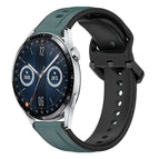 For Huawei Watch GT3 46mm / Olive Green + Black