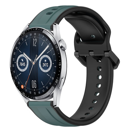 22mm Convex Loop Two-Color Silicone Watch Band, For Huawei Watch Buds, For Huawei Watch GT3 46mm