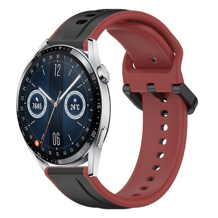 22mm Convex Loop Two-Color Silicone Watch Band, For Huawei Watch Buds, For Huawei Watch GT3 46mm