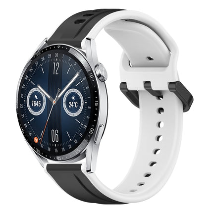 22mm Convex Loop Two-Color Silicone Watch Band, For Huawei Watch Buds, For Huawei Watch GT3 46mm