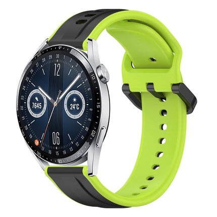 22mm Convex Loop Two-Color Silicone Watch Band, For Huawei Watch Buds, For Huawei Watch GT3 46mm
