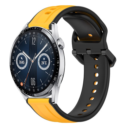 22mm Convex Loop Two-Color Silicone Watch Band, For Huawei Watch Buds, For Huawei Watch GT3 46mm