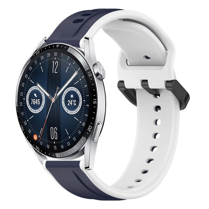 22mm Convex Loop Two-Color Silicone Watch Band, For Huawei Watch Buds, For Huawei Watch GT3 46mm