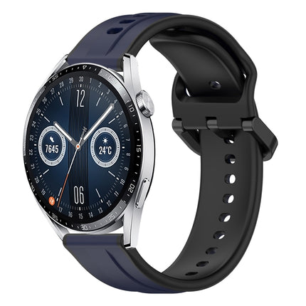 22mm Convex Loop Two-Color Silicone Watch Band, For Huawei Watch Buds, For Huawei Watch GT3 46mm