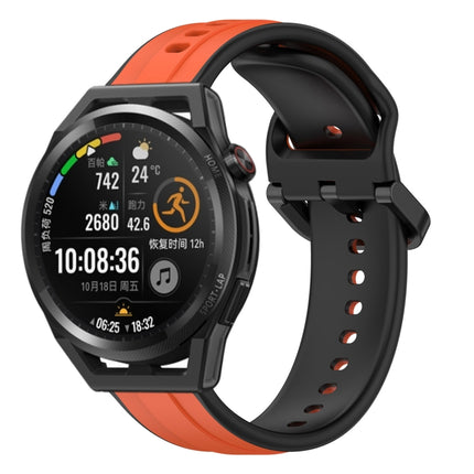 22mm Convex Loop Two-Color Silicone Watch Band, For Huawei Watch GT Runner, For Huawei Watch 3