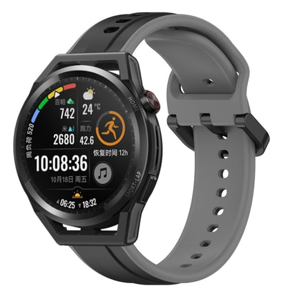 22mm Convex Loop Two-Color Silicone Watch Band, For Huawei Watch GT Runner, For Huawei Watch 3
