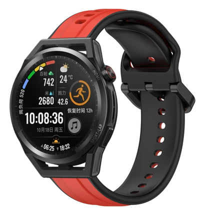 22mm Convex Loop Two-Color Silicone Watch Band, For Huawei Watch GT Runner, For Huawei Watch 3