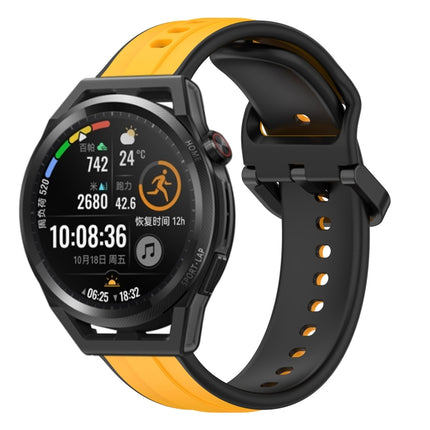 22mm Convex Loop Two-Color Silicone Watch Band, For Huawei Watch GT Runner, For Huawei Watch 3