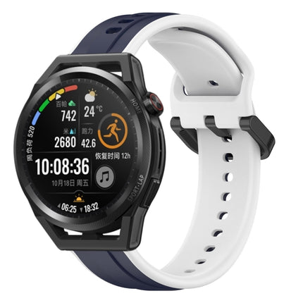 22mm Convex Loop Two-Color Silicone Watch Band, For Huawei Watch GT Runner, For Huawei Watch 3