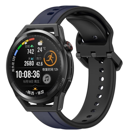 22mm Convex Loop Two-Color Silicone Watch Band, For Huawei Watch GT Runner, For Huawei Watch 3