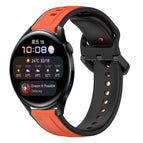 For Huawei Watch 3 / Orange+Black