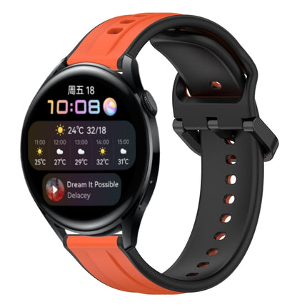 22mm Convex Loop Two-Color Silicone Watch Band, For Huawei Watch GT Runner, For Huawei Watch 3