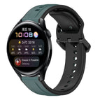 For Huawei Watch 3 / Olive Green + Black