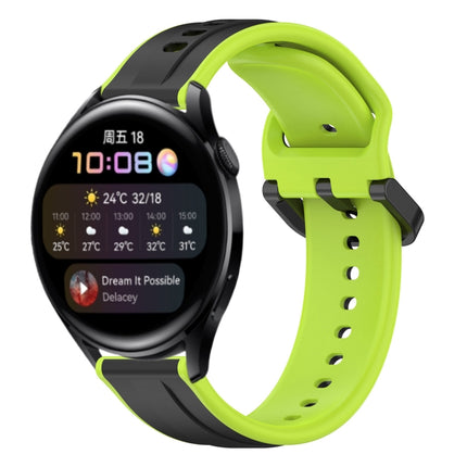 22mm Convex Loop Two-Color Silicone Watch Band, For Huawei Watch GT Runner, For Huawei Watch 3