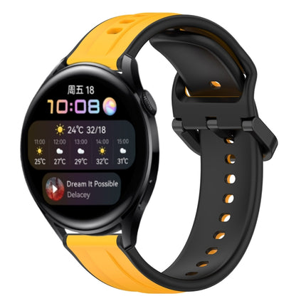22mm Convex Loop Two-Color Silicone Watch Band, For Huawei Watch GT Runner, For Huawei Watch 3