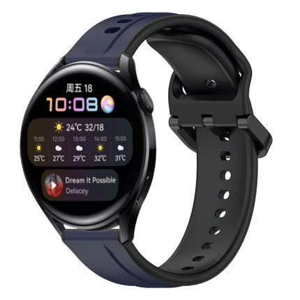 22mm Convex Loop Two-Color Silicone Watch Band, For Huawei Watch GT Runner, For Huawei Watch 3