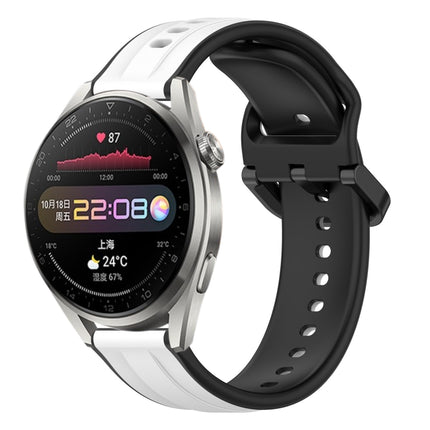 22mm Convex Loop Two-Color Silicone Watch Band, For Huawei Watch 3 Pro, For Huawei GT2 Pro