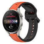 For Huawei Watch 3 Pro / Orange+Black