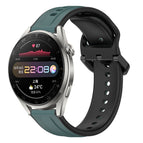 For Huawei Watch 3 Pro / Olive Green + Black