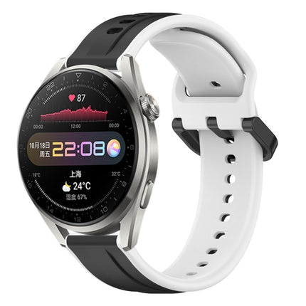 22mm Convex Loop Two-Color Silicone Watch Band, For Huawei Watch 3 Pro, For Huawei GT2 Pro