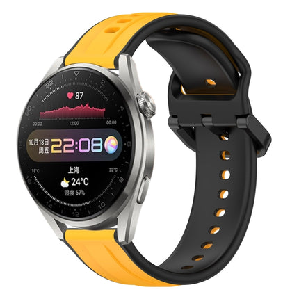 22mm Convex Loop Two-Color Silicone Watch Band, For Huawei Watch 3 Pro, For Huawei GT2 Pro