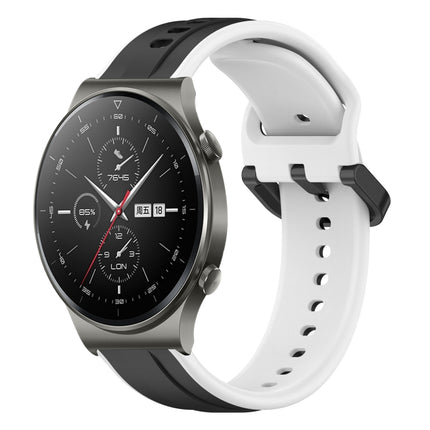 22mm Convex Loop Two-Color Silicone Watch Band, For Huawei Watch 3 Pro, For Huawei GT2 Pro