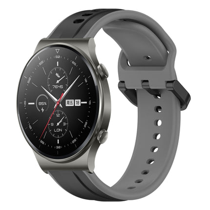 22mm Convex Loop Two-Color Silicone Watch Band, For Huawei Watch 3 Pro, For Huawei GT2 Pro